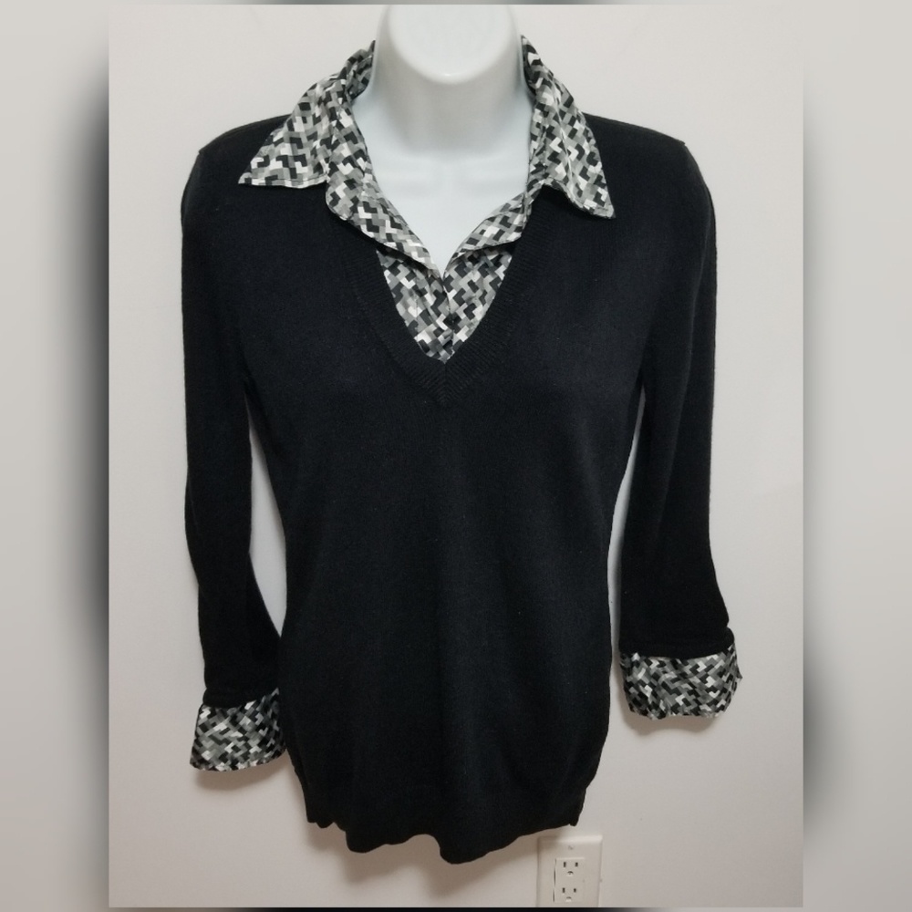 New York and Company mock layer sweater